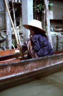 Thai Woman, Floating Market, Bangkok